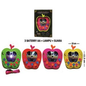 Mainan anak Apple Qurann Proyektor Dos 7 tombol / mainan anak muslim apple quran [988-6a]