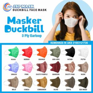 BISA COD) Masker Duckbill JSP Sudah kemenkes / Masker Duckbill / Masker JSP SATUAN SM11 / JSP MASK