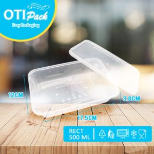 BISA RETUR! (25pcs) Thinwall 500ML / KOTAK MAKAN PLASTIK / Food container OT500 OTIPACK THINWALL