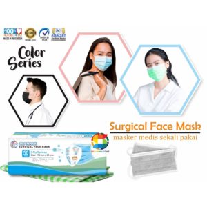(BISA COD) MASKER JSP/ MASKER MEDIS 3PLY ISI 50 PC SUDAH KEMENKES TER AMAN! EARLOOP SM09 JSP MASK SEDIA KARTONAN