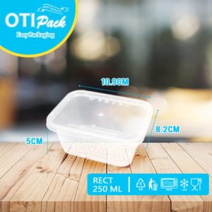 Thinwall Otipack 250ML/ Kotak Makan/Food Conatiner OT250 Isi 25Pcs